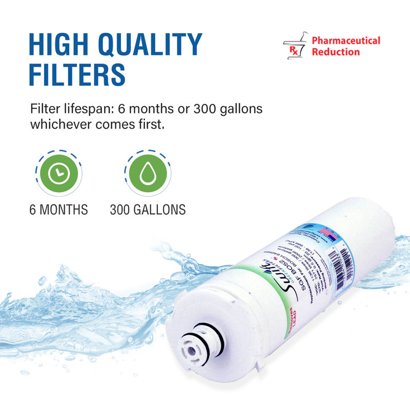 Swift Green Filters SGF-BO52 Rx Compatible Refrigerator Water Filter for EVOLFLTR10, 640565, 55866-06, AP3961137, B20CS5, CS-51, CS52, 3 Pack