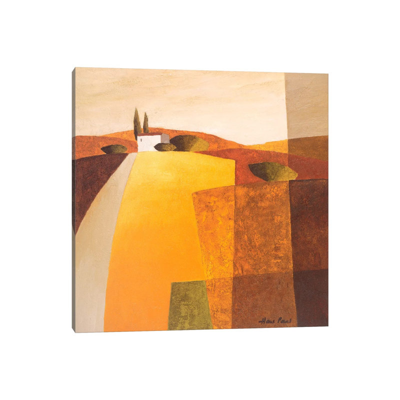 Country Road III by Hans Paus - Wrapped Canvas Painting, 30.48 cm H x 30.48 cm W