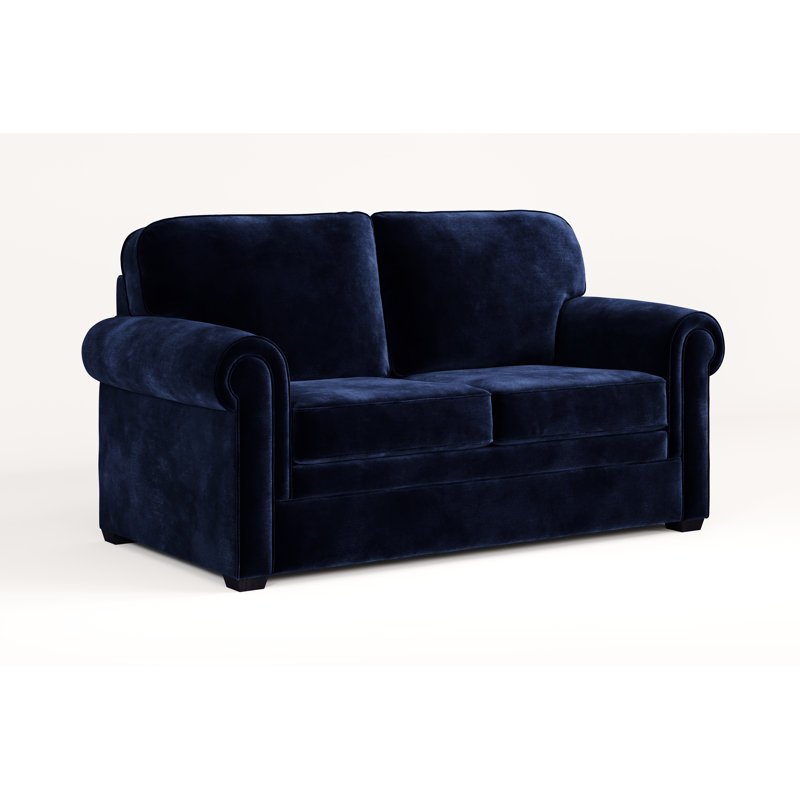 Jay-Be Heritage Sofa Bed with E-Pocket Mattress - Two Seater - Luxe Velvet, Royal