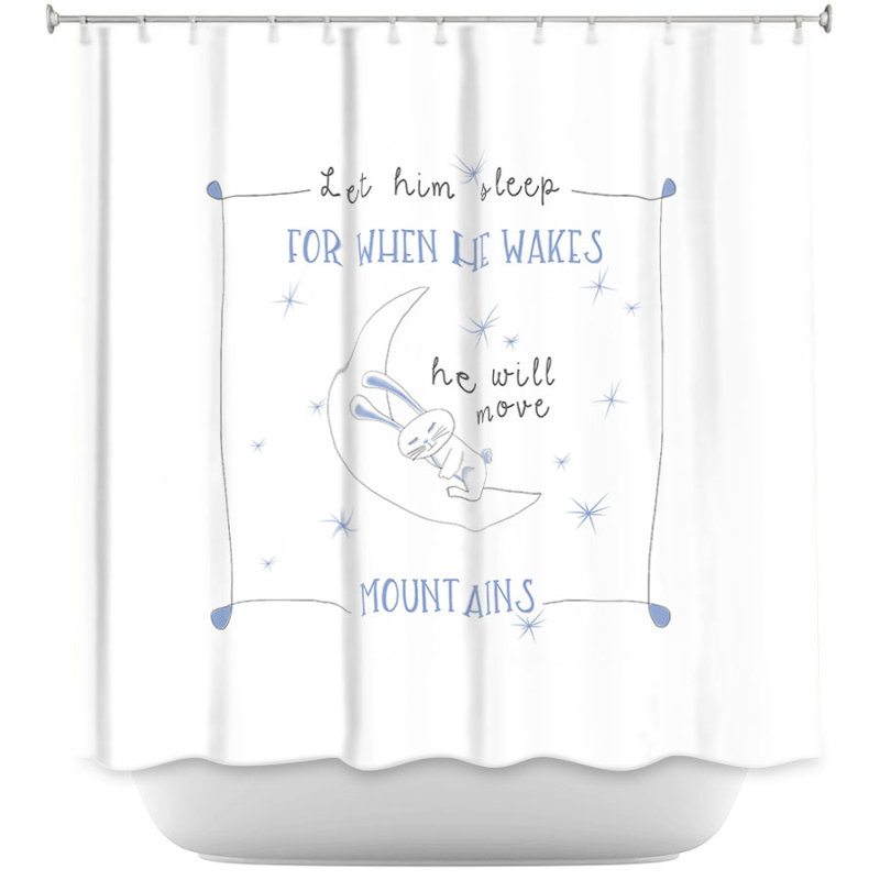 Rideau de douche simple let it sleep
