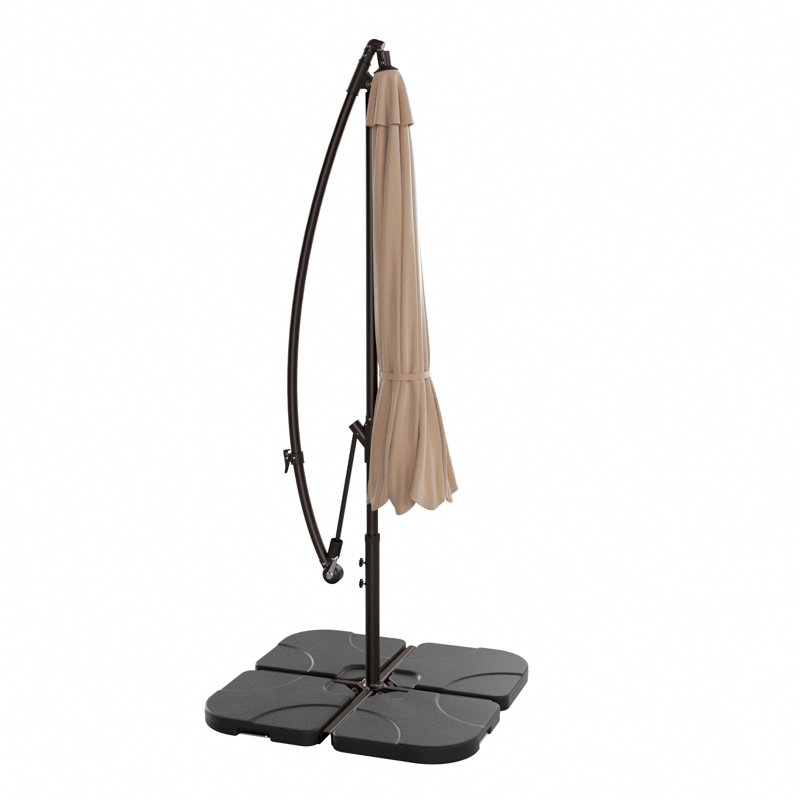 Parasol déporté Hartt de 3 m, Beige