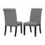 Chaise d'appoint capitonnée Jackye avec garniture cloutée-888591514-888591515