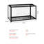 Cage transparente de 37,8 po pour les petits animaux, sécurité de fabrication en métal, confort de vie, ventilation par le haut, surveillance à 360 degrés, assemblage rapide de hamster 37,8 po, rongeurs domestiques et sécurité
