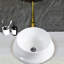Lavabo vasque en céramique blanche