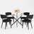 Round Glass Dining Table Sets-712364926