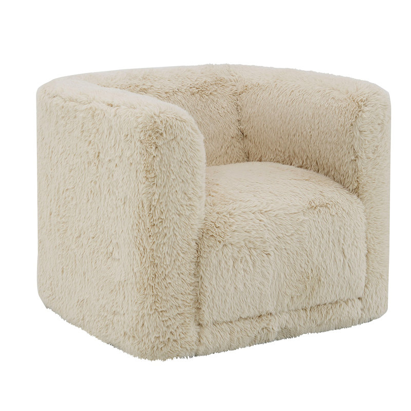 Fauteuil d'appoint pivotant beige