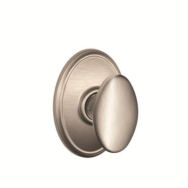 Siena Single Cylinder Interior Knob Set (Exterior Portion Sold Separately), Satin Nickel