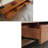 Chinese style solid wood rattan TV stand