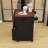 Farmhouse Mobile Kitchen Cart with Drop Leaf, Towel Rack and Lockable Wheels-433478557