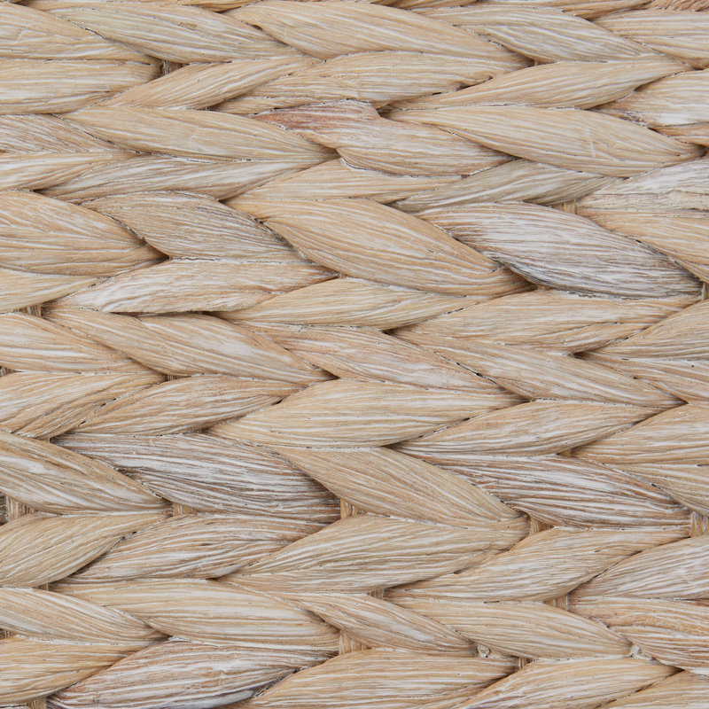 Panier en jacinthe de mer, Blanc, H 9 po x l 15 po x P 24 po