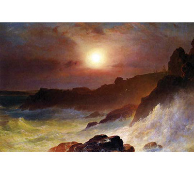 « coast scene mount désert » par frederic edwin, impression