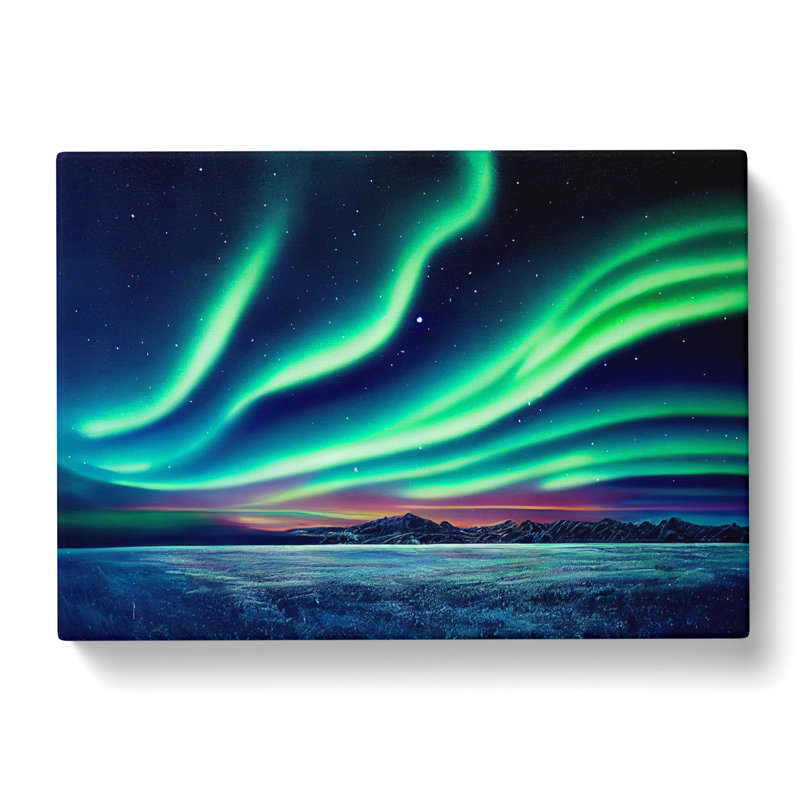Eccentric Northern Lights - Wrapped Canvas, 40cm H x 60cm W