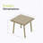 Mariene Rectangular Metal Outdoor Side Table , 18'' in. W 20'' in. D-101181397
