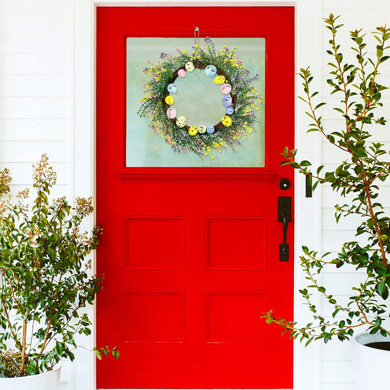 19.7 " Pre-Lit Handmade Rattan Wreath