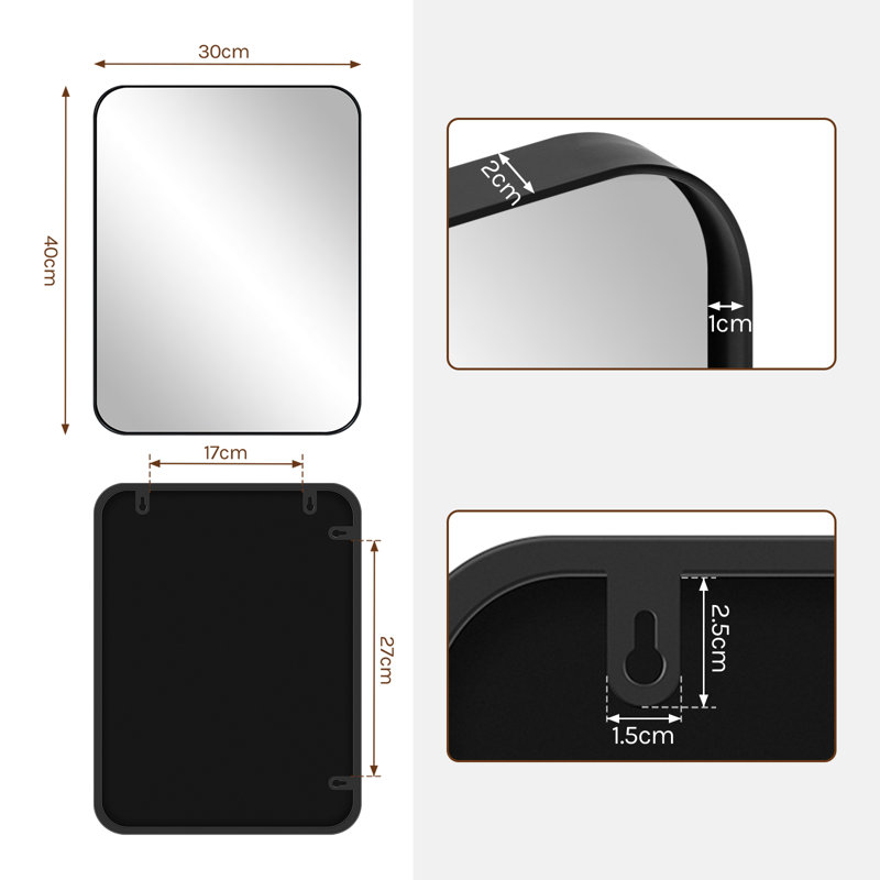 Metal Rectangle Mirror