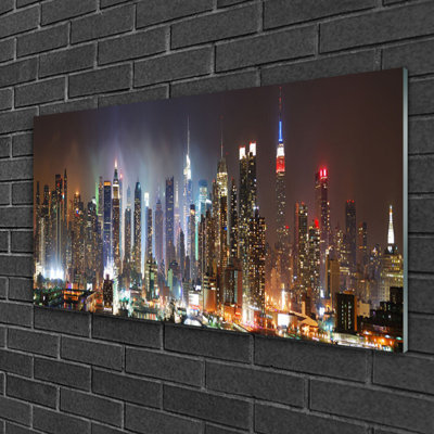 City Houses - Unframed Photograph on Glass