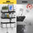 Floating Shelves With S Hooks, Wall Mounted Bathroom Shelves Over Toilet With Toilet Paper Basket, Bathroom Organizers And Storage, Black-799797347