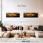 Silhouette d'animaux d'Afrique sur toile-950961853
