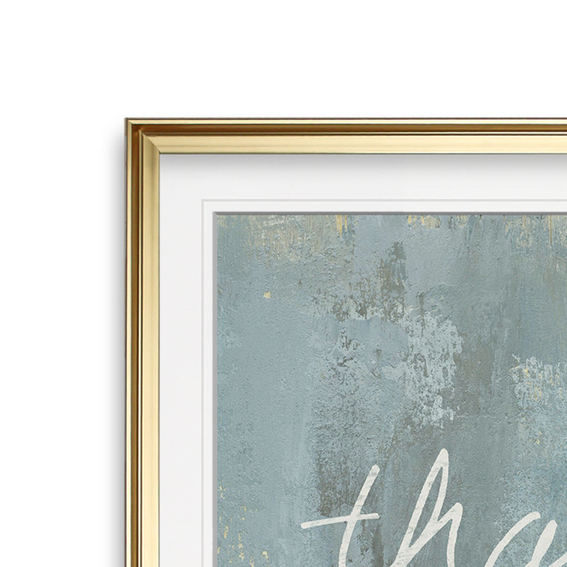 " Cotton Thankful ", 27" H x 27" W x 1.5" D, Gold Framed