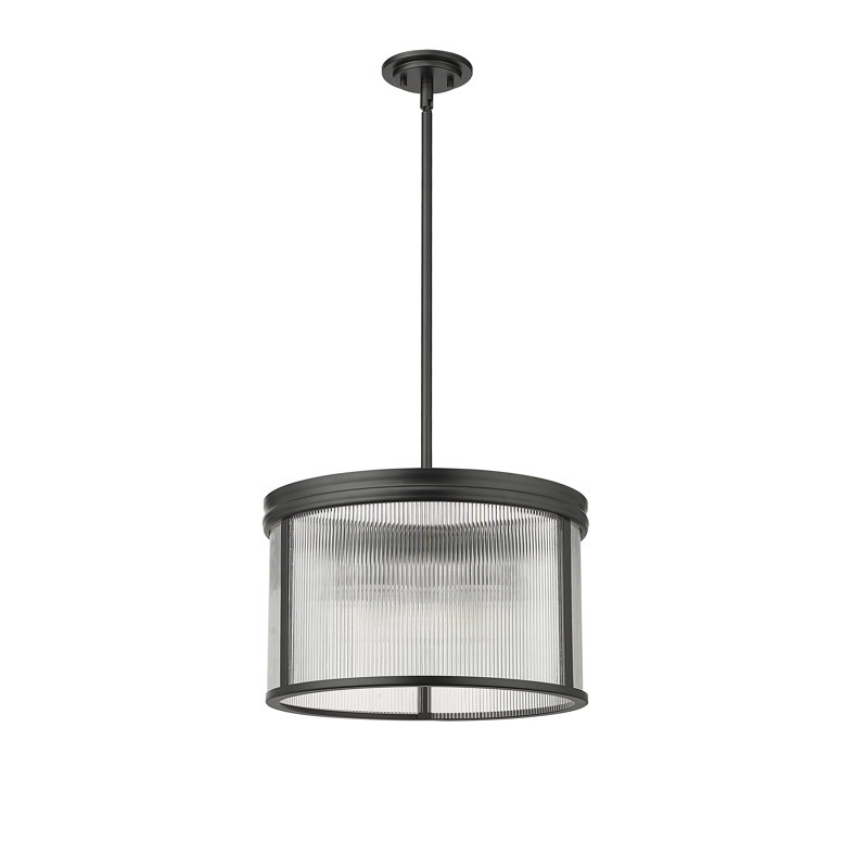 Lustre à 5 lumières Swati, Noir mat