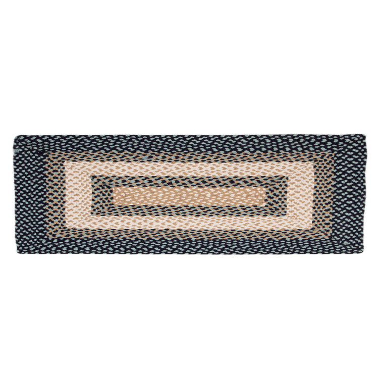 Waterbury Farmhouse Handmade Braided Blue Area Rug