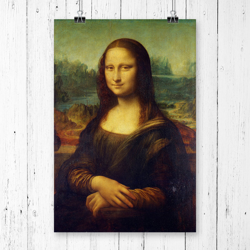 Leonardo da Vinci the Mona Lisa - Frameless Print, 42 x  29.7cm