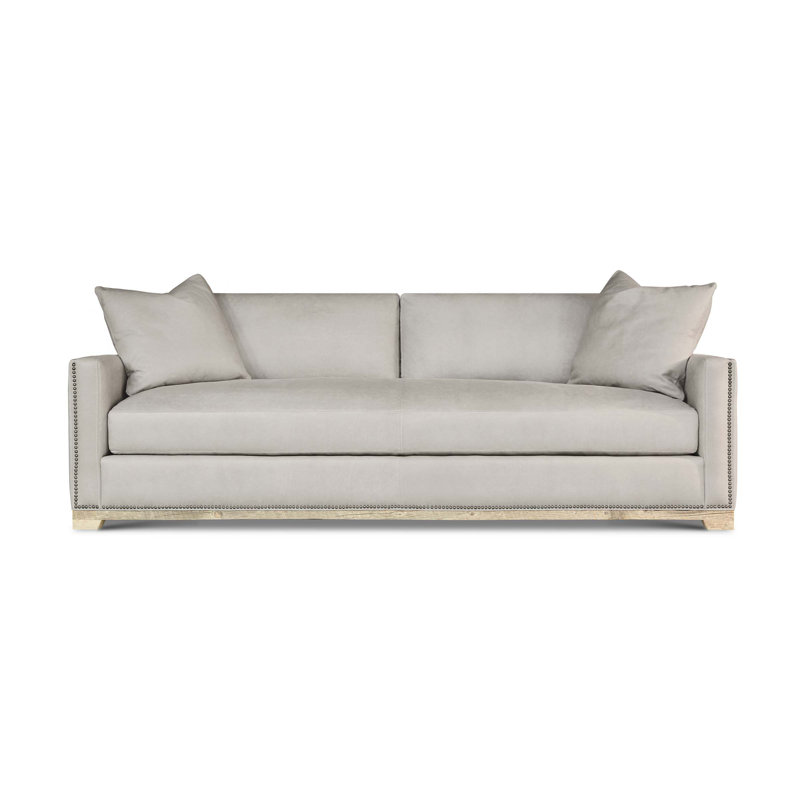 Malibu Leather Sofa, Espresso, Snowflake (Soft Touch)