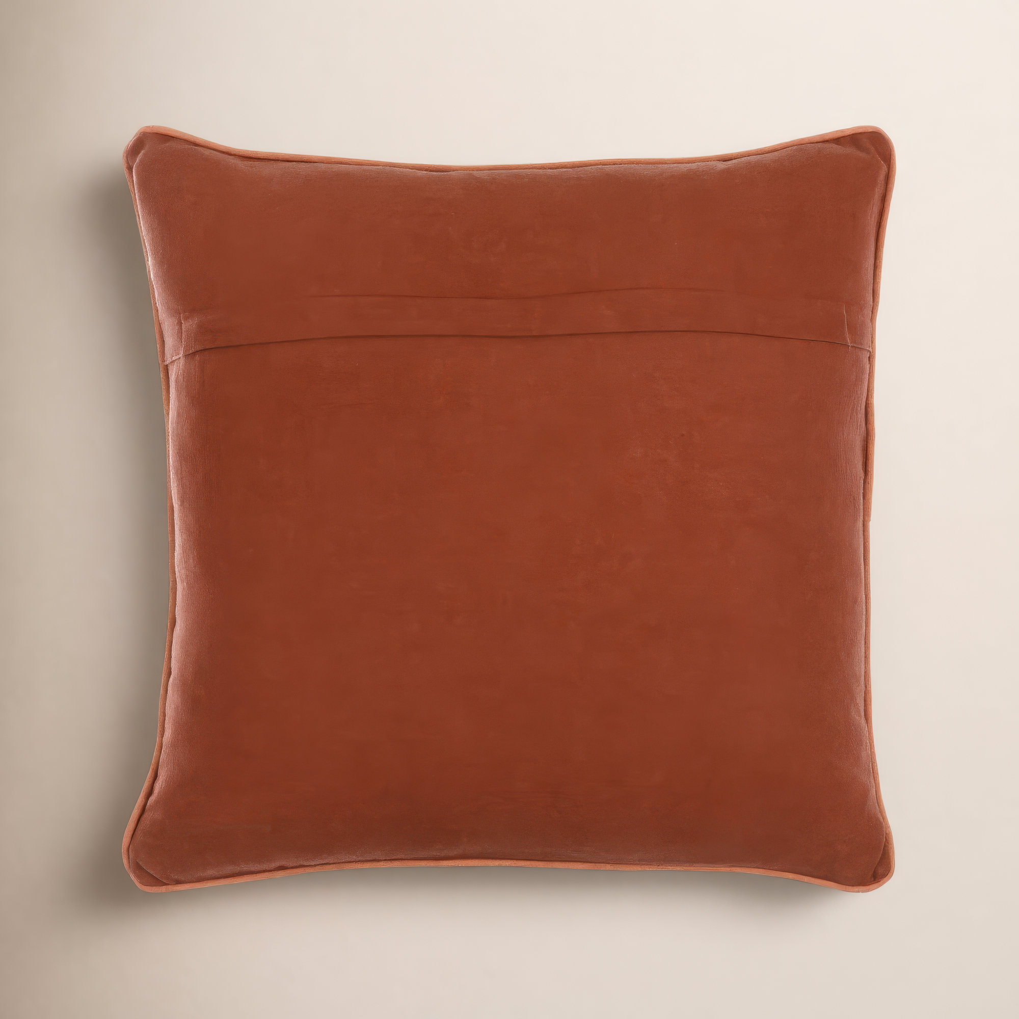Veola Cotton Throw Pillow, Polyester/Polyfill, Dark Plum, 20" x 20"