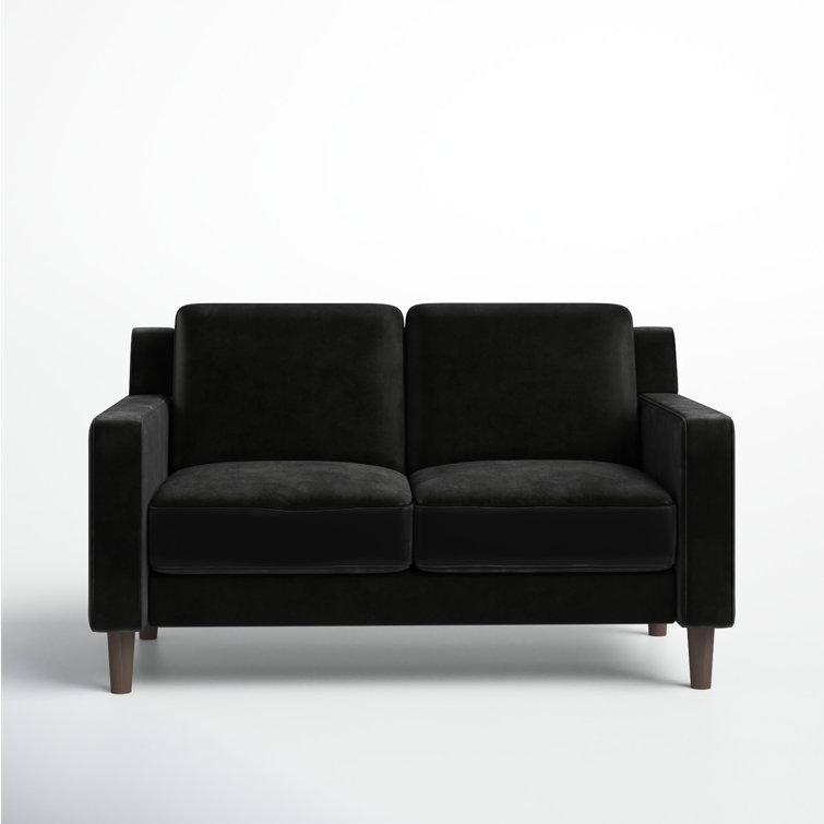 Juliette Black Velvet Sofa & Loveseat – Texas Furniture Clearance