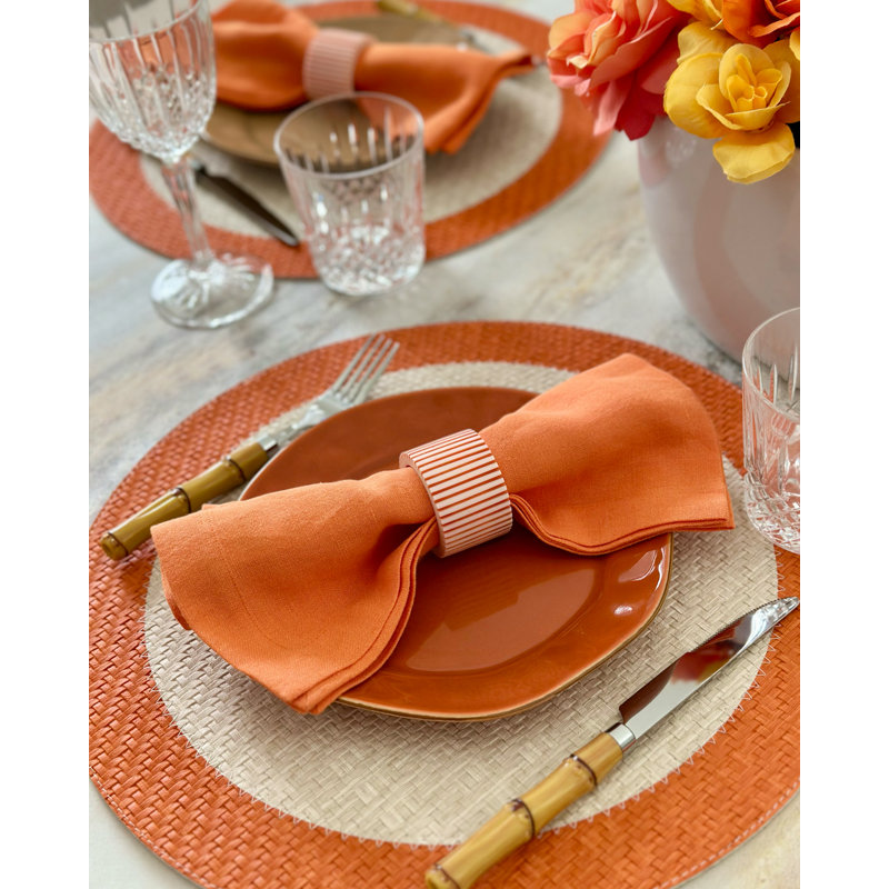 Halo 100% Pthalate-free Vinyl Round Placemats, White;Iceberg