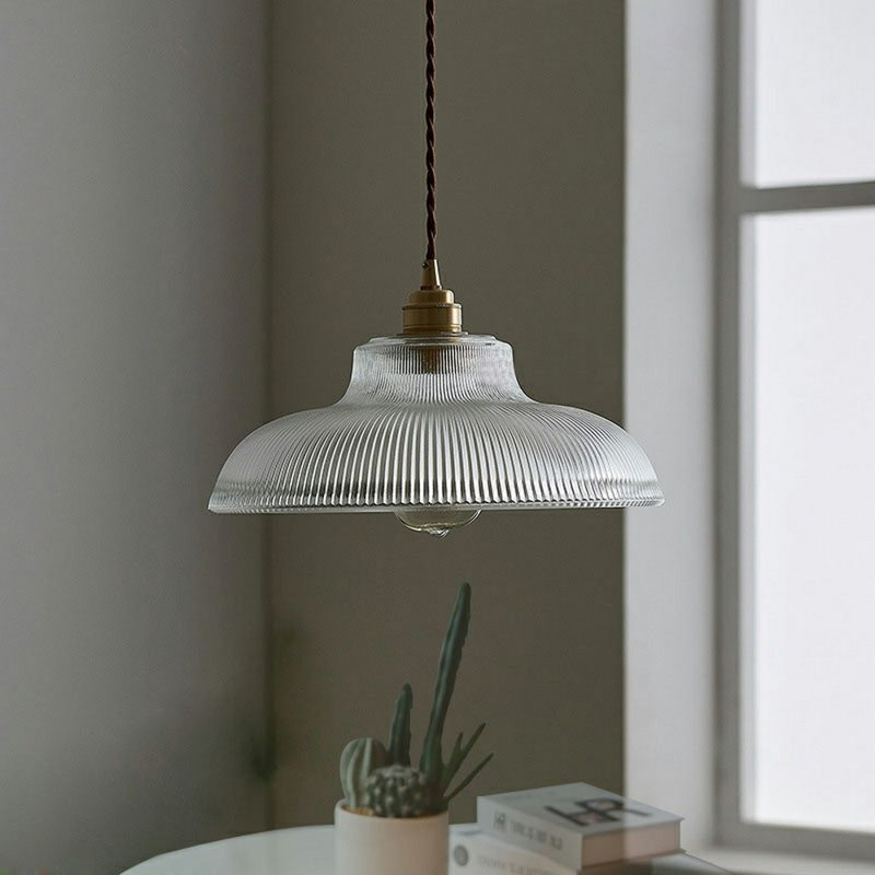 Allensville 1 - Light Brass Pendant, Clear