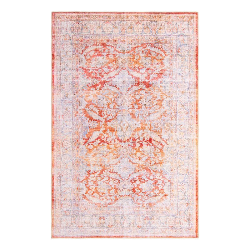 Chenille Oriental Indoor Rug, Rectangle 5' x 8'