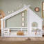 Lit simple, plancher de maison avec fenêtre et petite tablette, plancher en bois massif avec toit en forme de maison, aucun sommier nécessaire-1482368902-1482368903