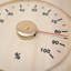 Thermomètre analogique fabriqué main ou hygromètre