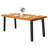 Norwood Acacia Rectangular Solid Wood Top with Stainless Steel Base Dining Table-785890488