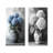Hydrangea In Monochrome Vase I - Floral Canvas Prints 2 Panels-270193702-270193703
