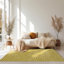 Tapis jaune en laine touffeté à la main ivoire Marla-24108055