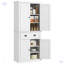 Grande armoire de rangement autoportante avec tiroir