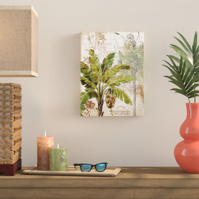 « palm banana », reproduction d’impression sur toile tendue