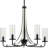 Maksymilian 5 - Light Steel Dimmable Chandelier-1658449747