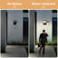 Nazaha Black 16cm H Integrated LED Outdoor Armed Sconce