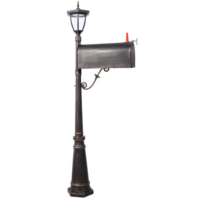 Ensemble de boîte aux lettres / lampadaire