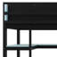 Lit mezzanine avec bureau intégré et tablettes de rangement, structure de lit en bois peu encombrante avec éclairage RVB et course latérale-2032862905-2032862911