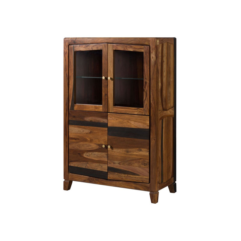 Ancona 100cm Solid Wood Sideboard, Painted Dark Brown