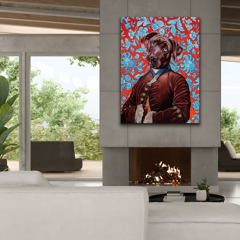  «Labrador» par Jane R. Talton, art mural sur toile, 40 po x 54 po