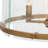 Demien 4-Light Farmhouse Drum Chandelier with Glass Panels
