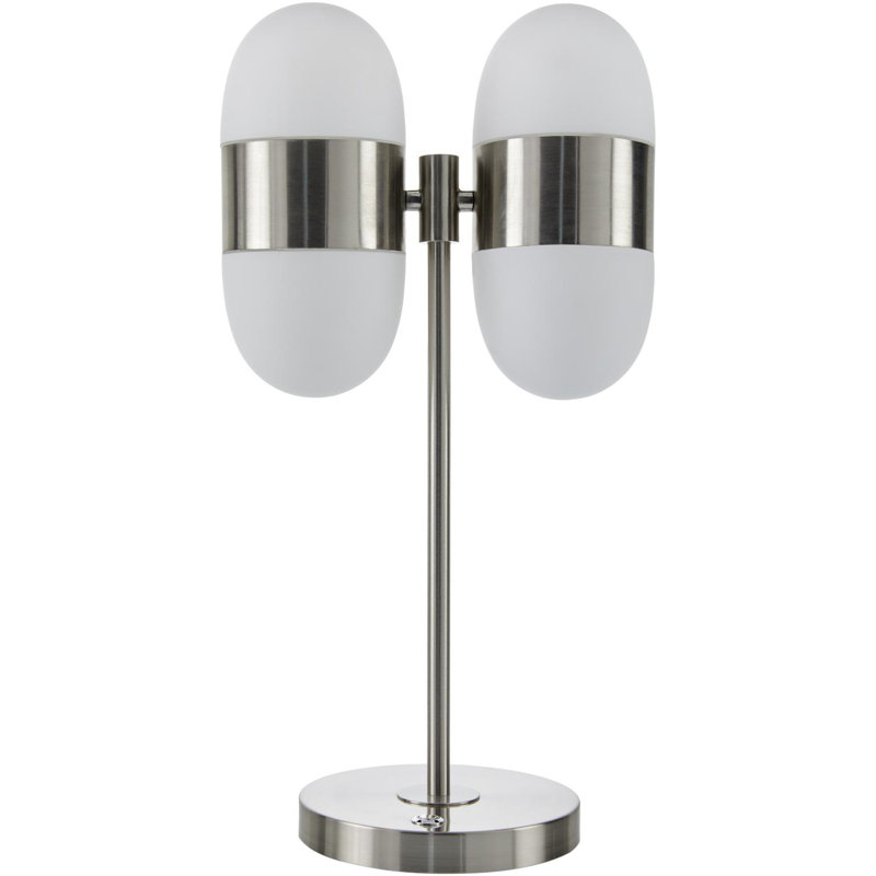 Lampe de table Navana, Nickel métallique