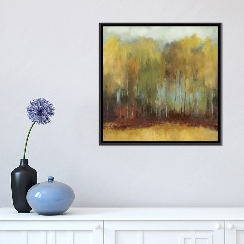 «Whisper Fields» par PI Studio - Estampe numérique sur toile tendue avec châssis, H 18 po x l 18 po x P 1,5 po, Pas de tapis