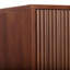 Armoire à linge moderne à 2 portes et 3 tiroirs avec façades en bois cannelé pour l'organisation du rangement dans la salle de bain-635778990