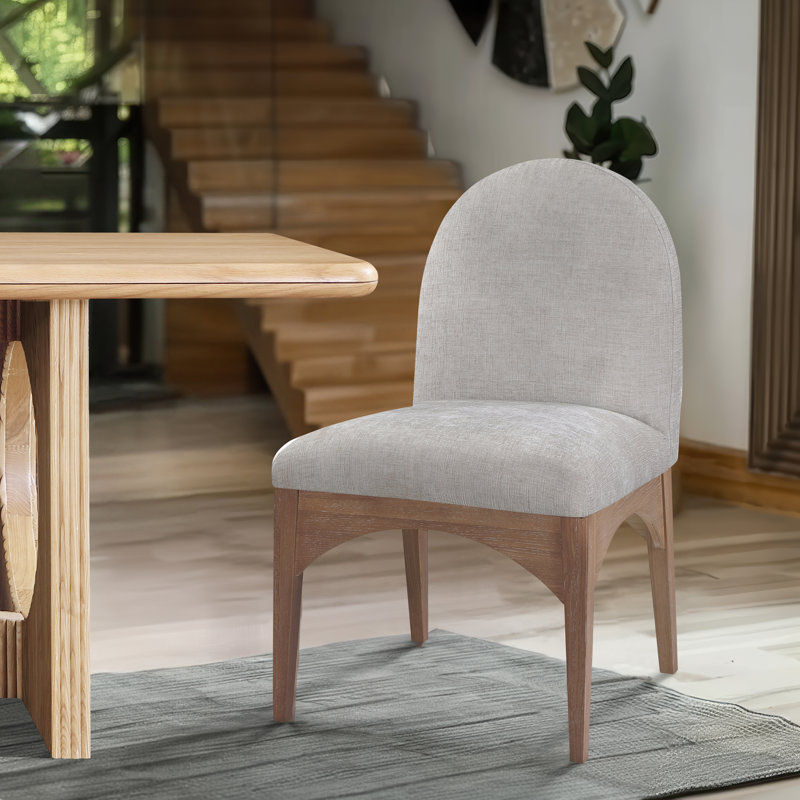 Waldorf 19.75'' H Upholstered Side Chair, Natural, Gray